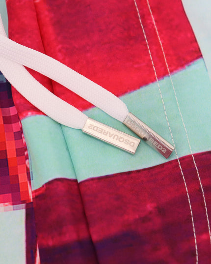 Dsquared² Multicolor Printed Beachwear Shorts Swimwear