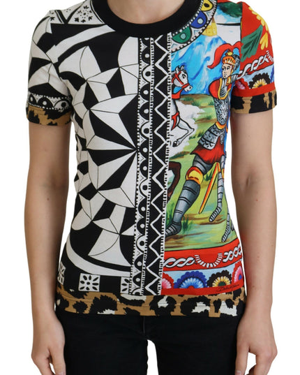 Dolce & Gabbana Multicolor Printed Women Exclusive Shirt Top