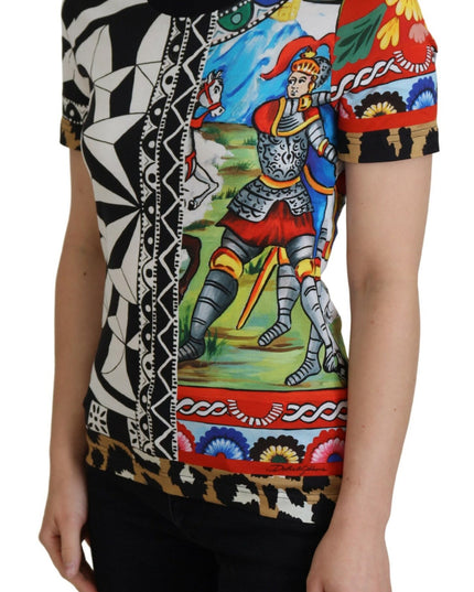 Dolce & Gabbana Multicolor Printed Women Exclusive Shirt Top
