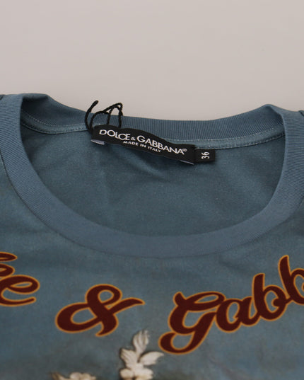 Dolce & Gabbana Multicolor DG Logo Angel Printed Shirt Top