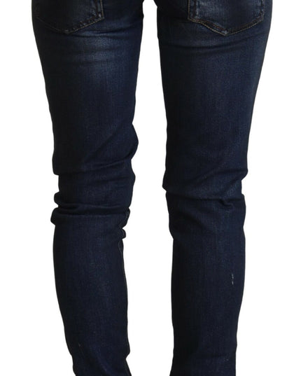 Acht Blue Low Waist Slim Fit Women Denim Jeans