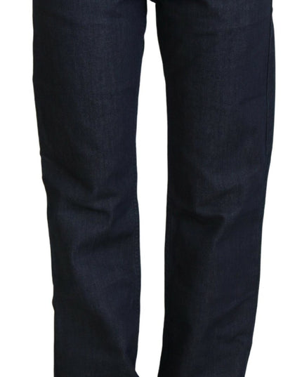 Exte Dark Blue Low Waist Straight Fit Women Denim Jeans