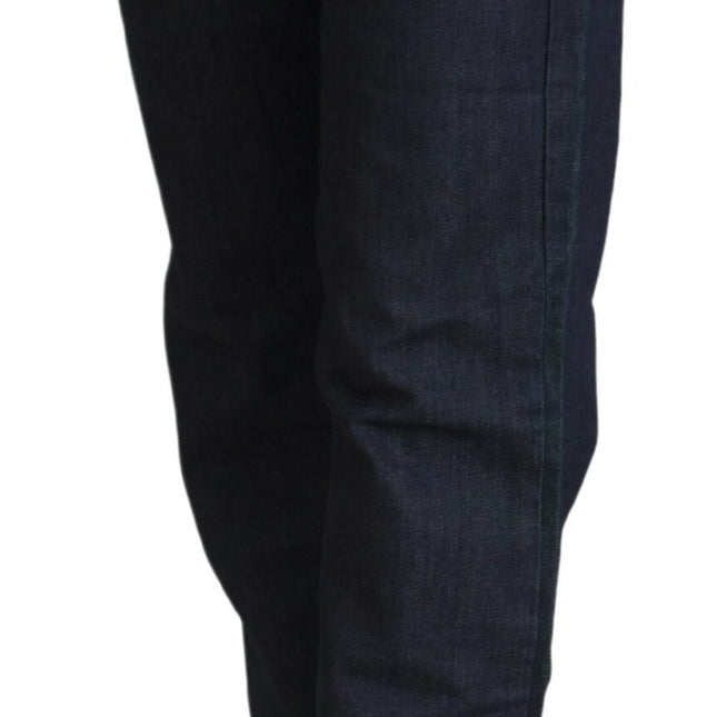 Exte Dark Blue Low Waist Straight Fit Women Denim Jeans