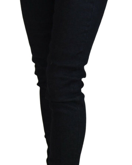 Acht Dark Blue Low Waist Slim Fit Women Denim Jeans