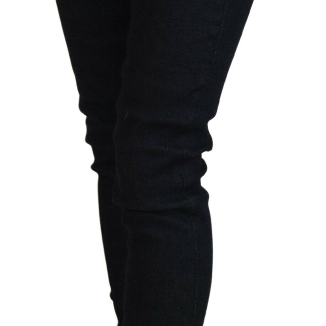Acht Dark Blue Low Waist Slim Fit Women Denim Jeans