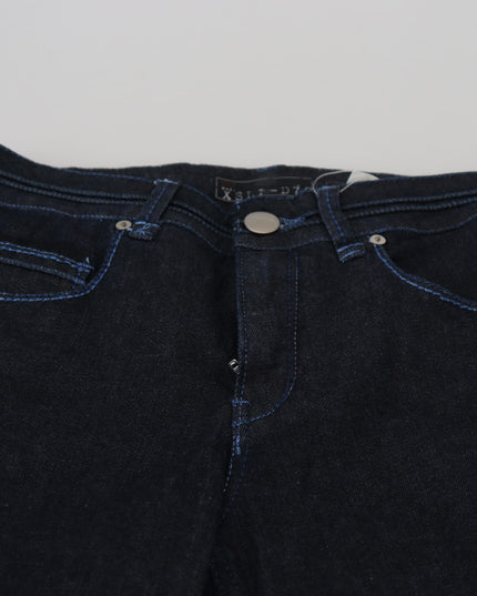 Acht Dark Blue Low Waist Slim Fit Women Denim Jeans