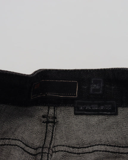 Acht Black Low Waist Slim Fit Cotton Denim Jeans