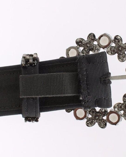 Dolce & Gabbana Multicolor Wide Crystal Buckle Sequined Belt