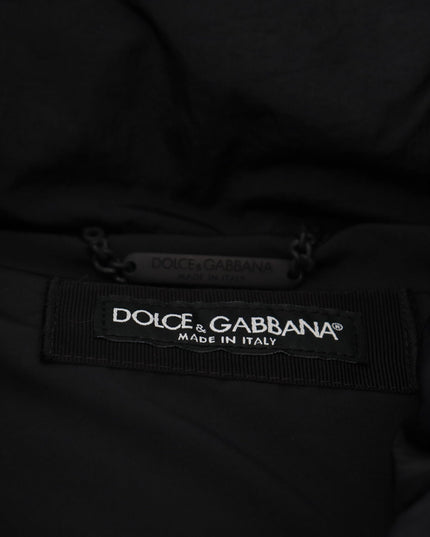 Dolce & Gabbana Black Sleeveless DG Metal Embellishment Jacket