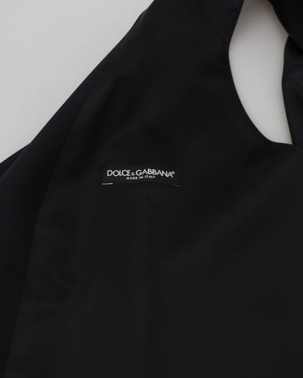 Dolce & Gabbana Black Virgin Wool Waistcoat Formal Vest