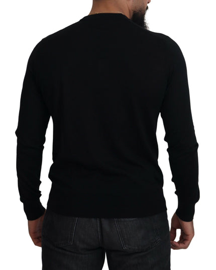 Dolce & Gabbana Black Cashmere Button Down Cardigan Sweater