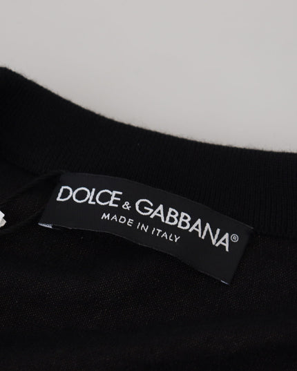 Dolce & Gabbana Black Cashmere Button Down Cardigan Sweater