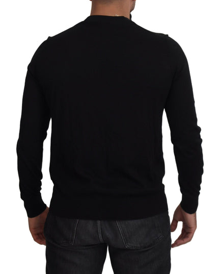 Dolce & Gabbana Black Cashmere Button Down Cardigan Sweater