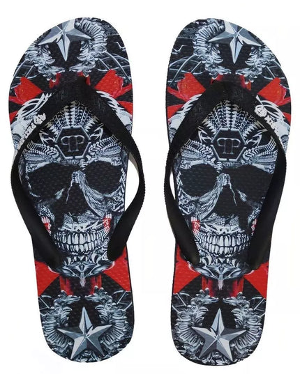 Philipp Plein Multicolor Polyester Women Flip Flop