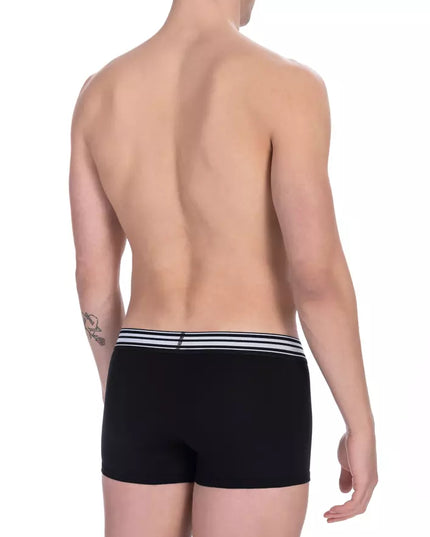 Bikkembergs Black Cotton Men's Trunk Pack