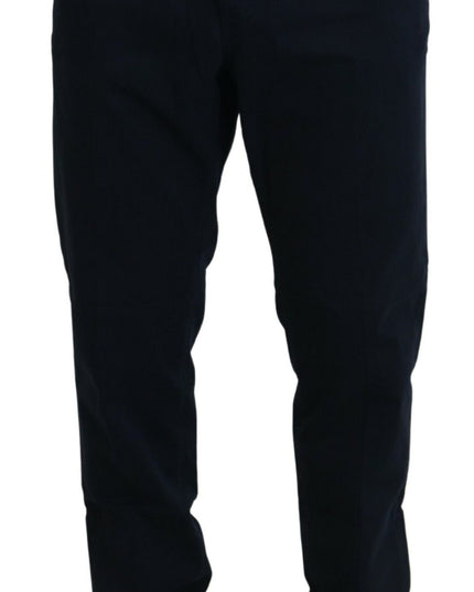 Dolce & Gabbana Blue Cotton Dress Formal Men Pants