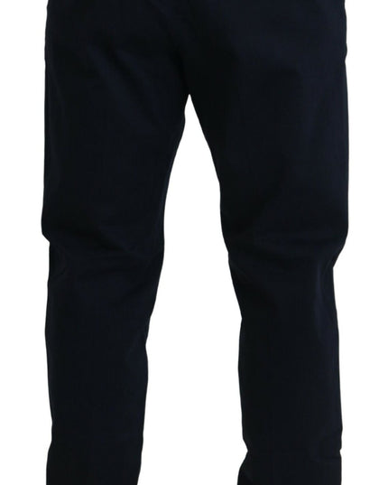 Dolce & Gabbana Blue Cotton Dress Formal Men Pants