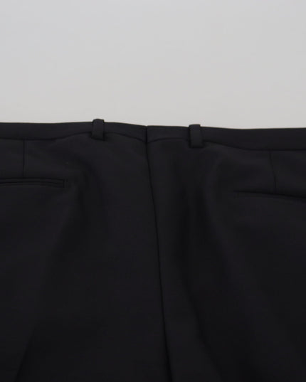 Dolce & Gabbana Black Wool Chino Dress Formal Pants