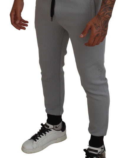 Dolce & Gabbana Gray Polyester Sweatpants Jogger Pants
