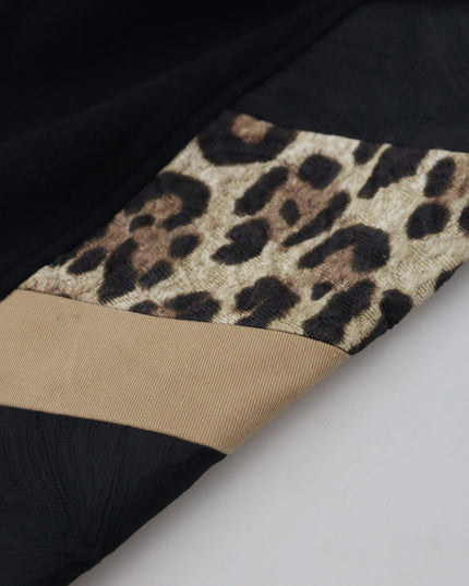 Dolce & Gabbana Black Polyester Skinny Jogger Men Pants