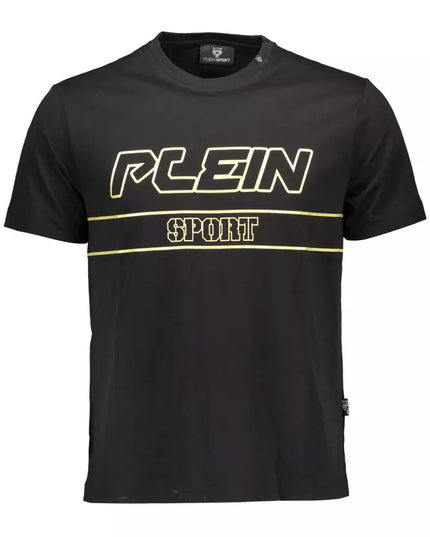 Plein Sport Black Cotton Men T-Shirt