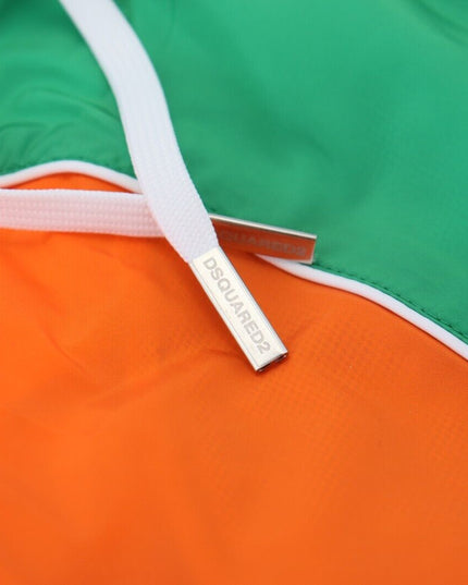 Dsquared² Multicolor Logo Print Men Beachwear Swimwear Short