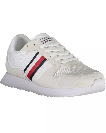 Tommy Hilfiger Eco-Conscious White Sneakers With Logo Accent