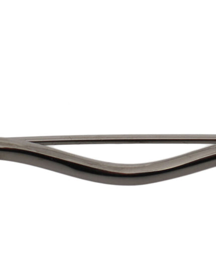 Dolce & Gabbana Silver Brass Crystal Spilla Serpente Brooch Pin