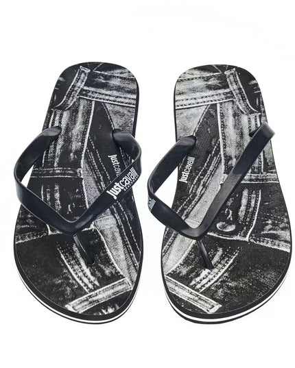 Just Cavalli Black EVA Men Sandal