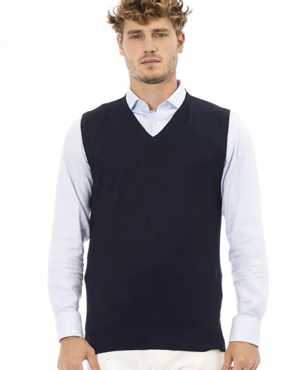 Alpha Studio Blue Viscose Men's Jacket