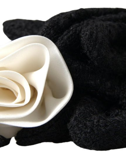 Dolce & Gabbana Diadem Headband Tiara White Rose Crystal Hair Gold