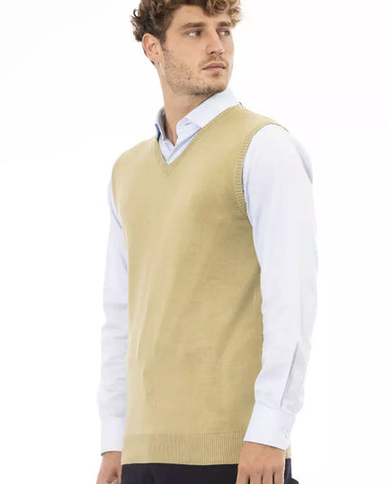 Alpha Studio Beige Viscose Men Jacket