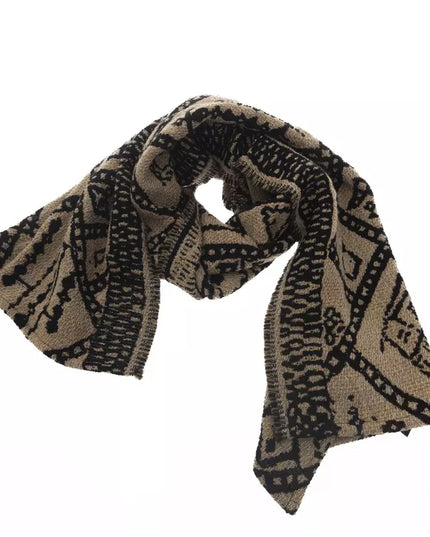 Alpha Studio Brown Wool Women Scarf