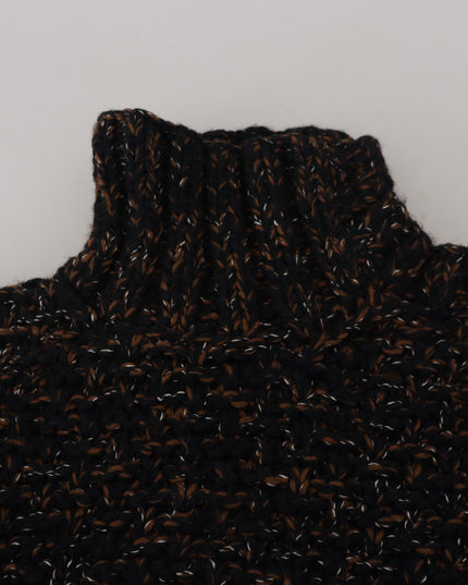 Dolce & Gabbana Brown Fatto A Mano Turtleneck Pullover Sweater