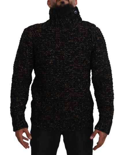 Dolce & Gabbana Brown Fatto A Mano Turtleneck Pullover Sweater