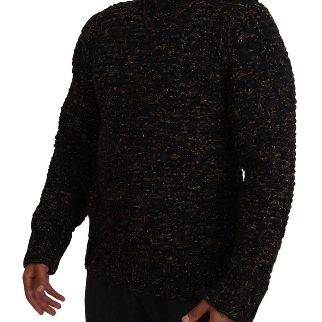 Dolce & Gabbana Brown Fatto A Mano Turtleneck Pullover Sweater