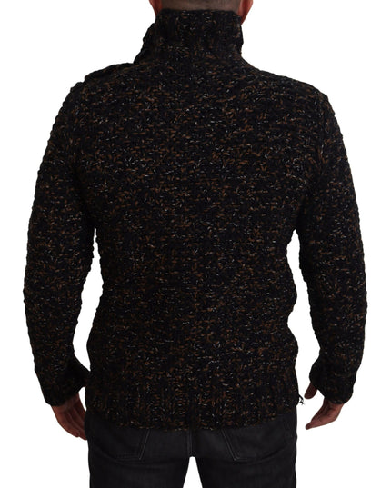 Dolce & Gabbana Brown Fatto A Mano Turtleneck Pullover Sweater