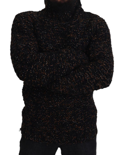 Dolce & Gabbana Brown Fatto A Mano Turtleneck Pullover Sweater
