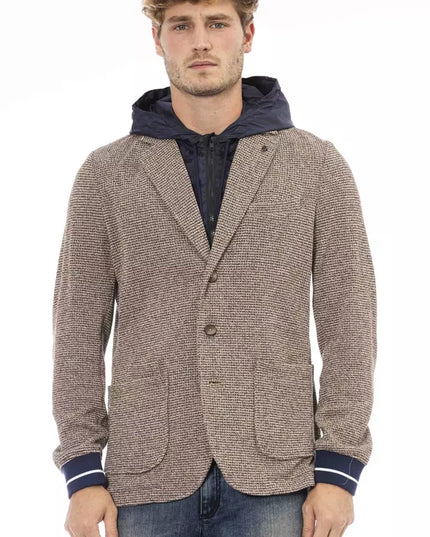 Distretto12 Chic Waterproof Hooded Fabric Jacket