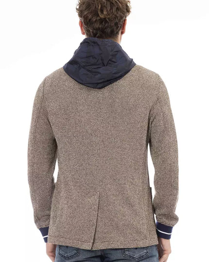 Distretto12 Chic Waterproof Hooded Fabric Jacket