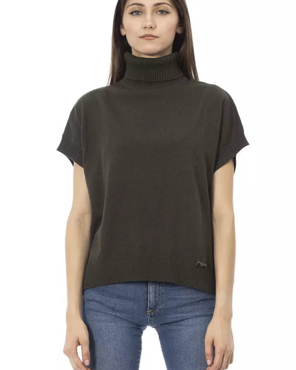Baldinini Trend Green Wool Women Sweater