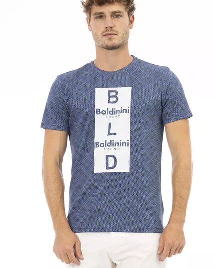 Baldinini Trend Blue Cotton Men T-Shirt