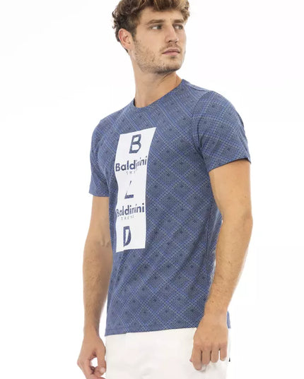 Baldinini Trend Blue Cotton Men T-Shirt