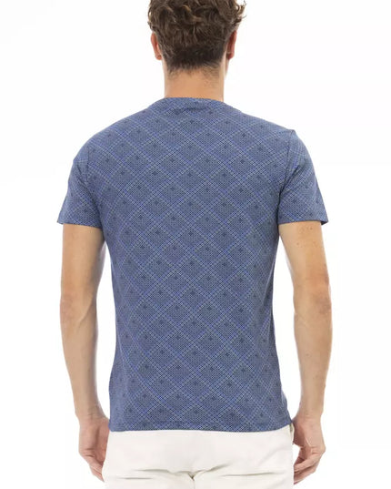 Baldinini Trend Blue Cotton Men T-Shirt