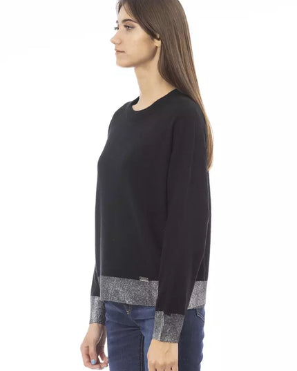 Baldinini Trend Black Wool Women Sweater
