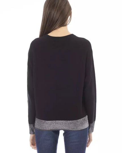 Baldinini Trend Black Wool Women Sweater