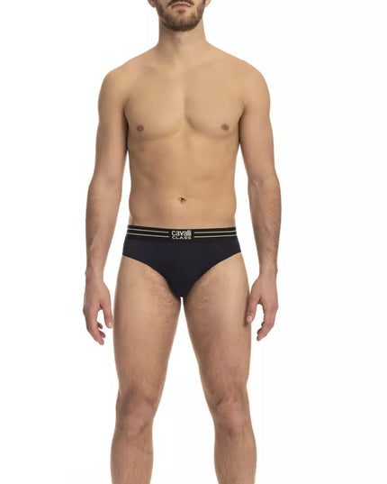 Cavalli Class Blue Cotton Men Underwear Pack