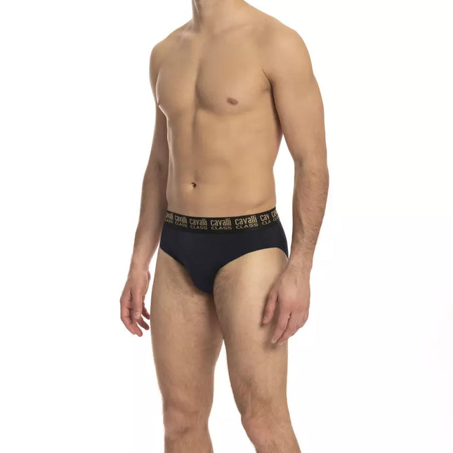 Cavalli Class Blue Cotton Boxer
