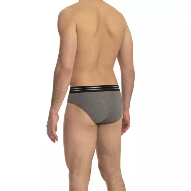 Cavalli Class Gray Cotton Men's Underwear Pack