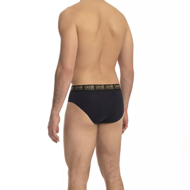 Cavalli Class Blue Cotton Boxer